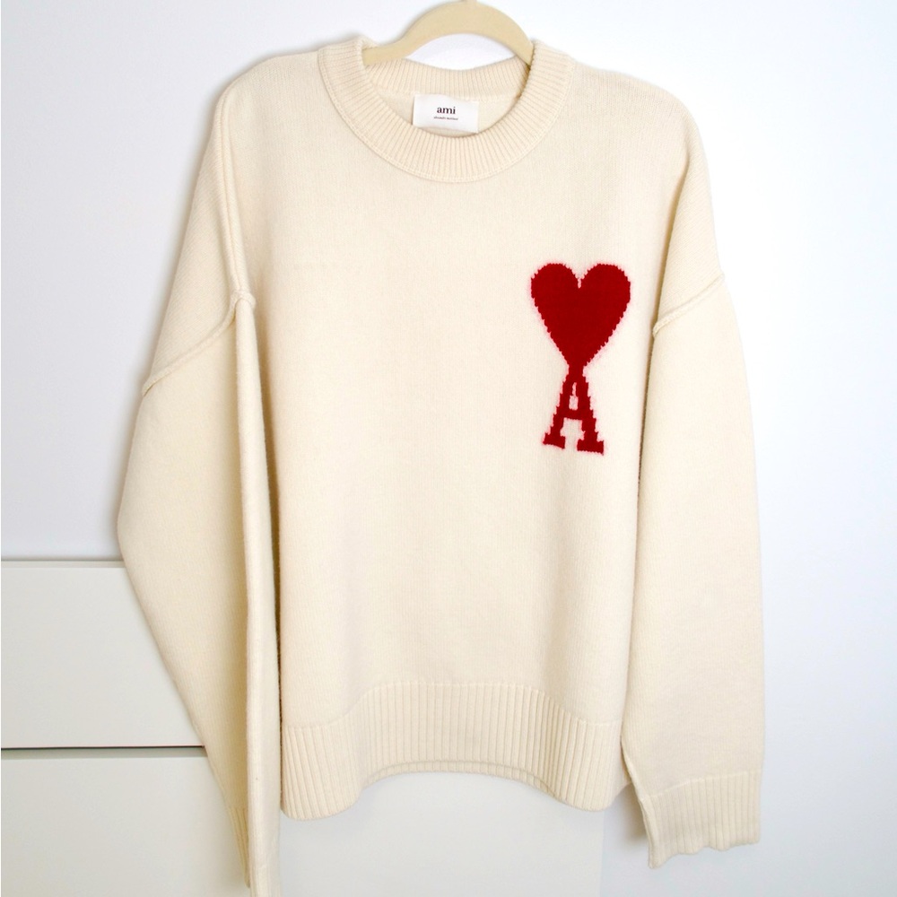 ‼️ AMI PARIS Off-White Ami de Cœur Sweater‼️